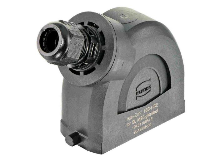 HARTING Han-Eco B Heavy Duty Power Connector Hood, M25 Thread, Side Entry Han-Eco Range