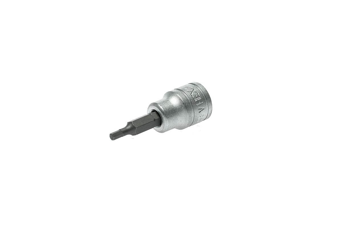 Teng Tools 3/8 in Drive Bit Socket, Hex Bit, 3mm