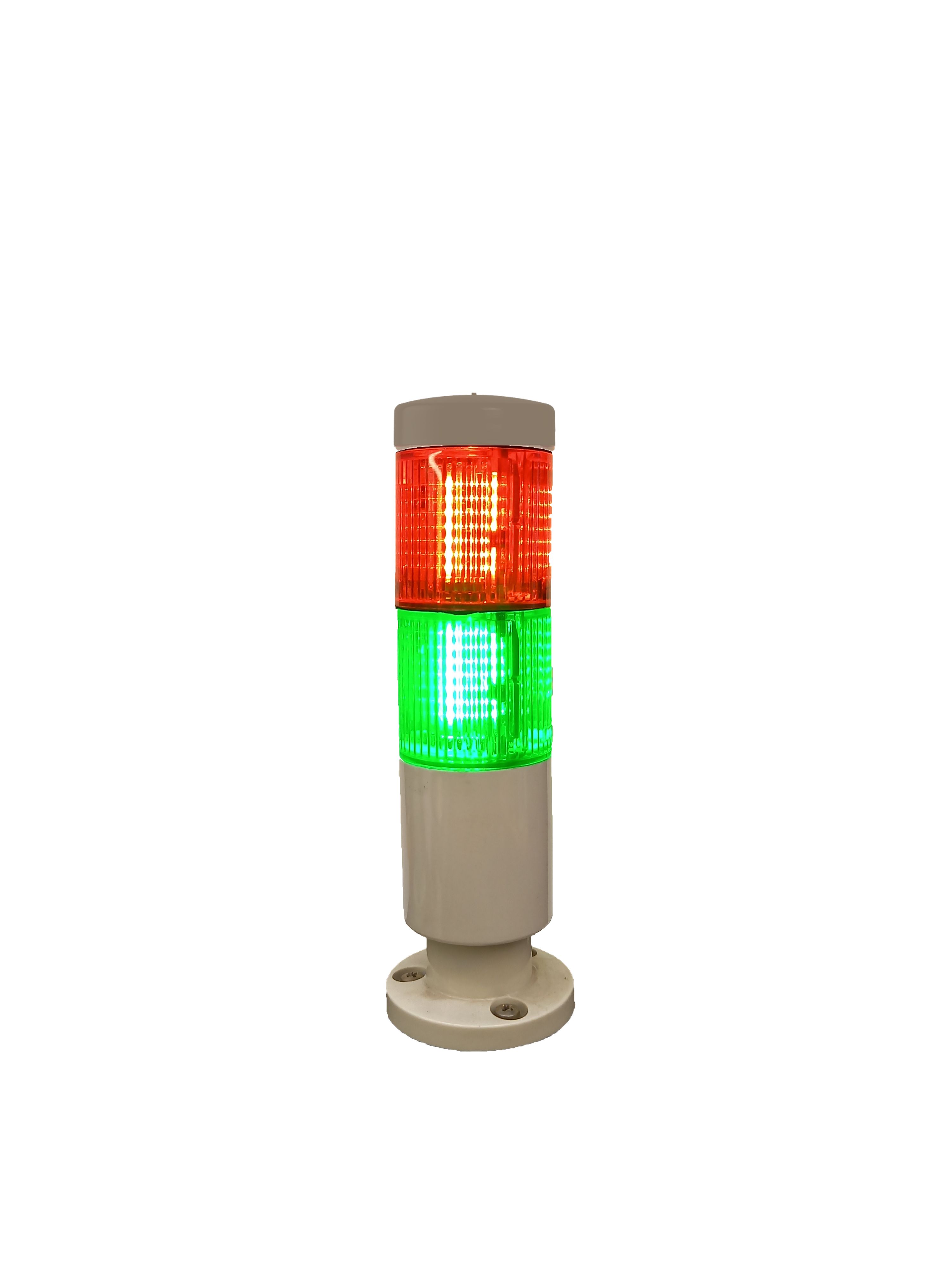 RS PRO Red/Green Signal Tower, 2 Lights, 24 V ac/dc, Screw Mount