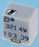 500Ω, SMD Trimmer Potentiometer 0.25W Top Adjust Bourns, 3214