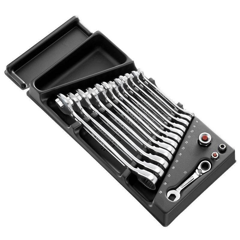 Facom MOD.467 Series 13-Piece Ratchet Spanner Set, 8 - 19 mm