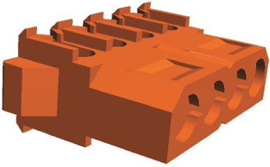 TE Connectivity 4-Way IDC Connector Plug for Cable Mount, 1-Row