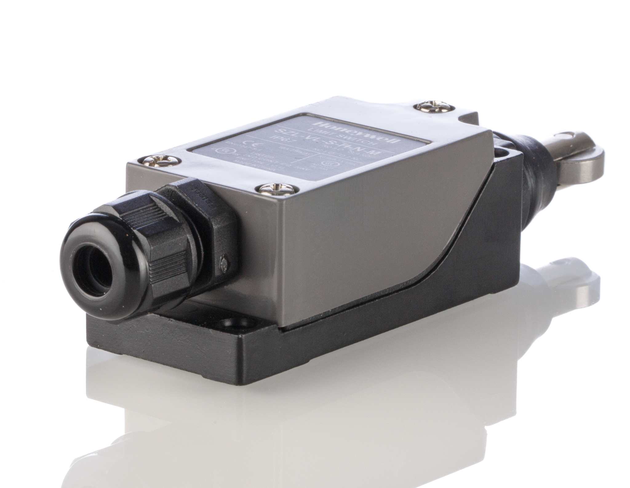 Honeywell SZL-VL Series Roller Plunger Limit Switch, NO/NC, IP67, SPDT, Metal Housing, 380V ac Max, 380 V ac 0.5A Max