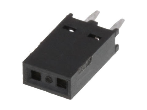 Molex 90147 Series Vertical Through Hole Mount PCB Connector, 2-Contact, 1-Row, 2.54mm Pitch, Solder Termination
