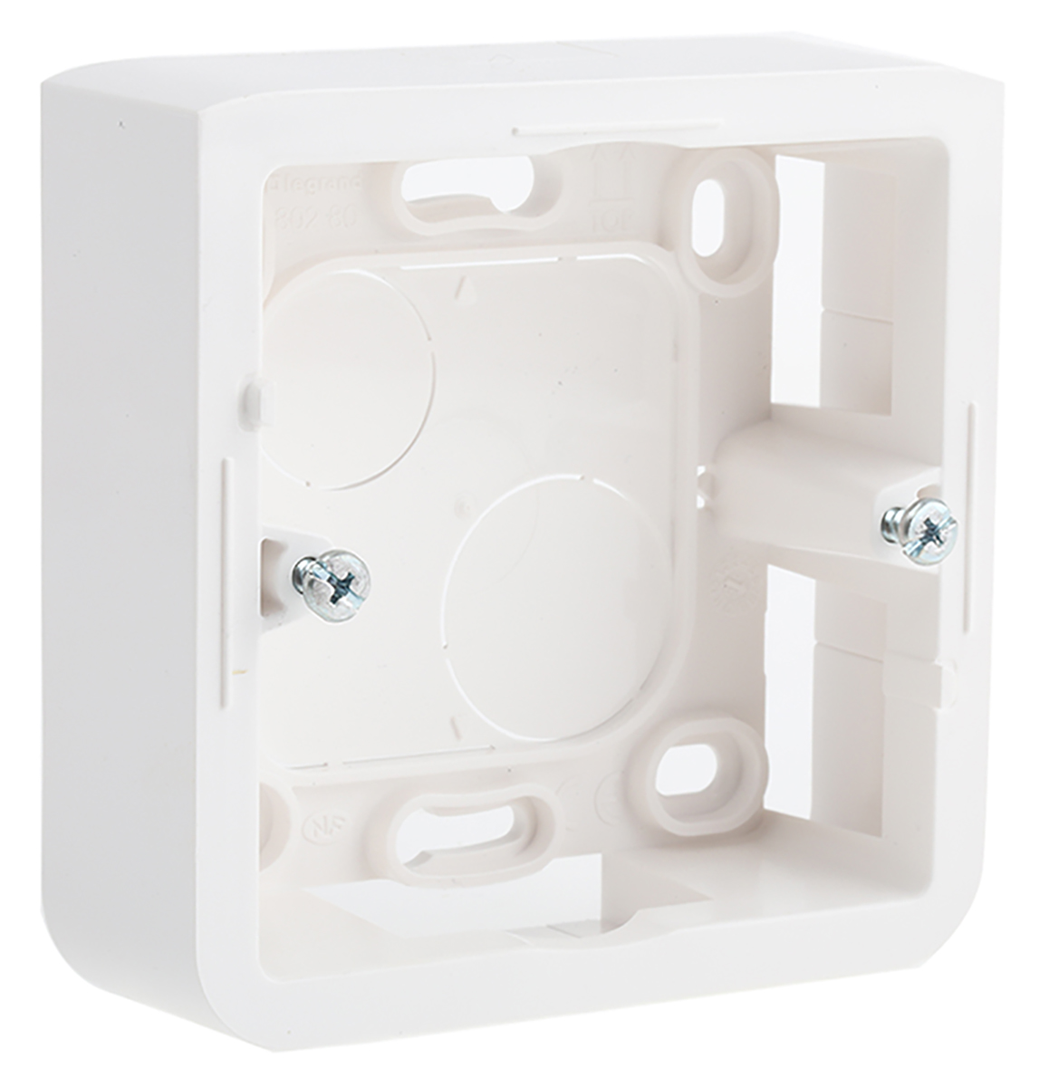 Legrand Mosaic White Plastic Back Box, NF, IP20, 1 Gangs