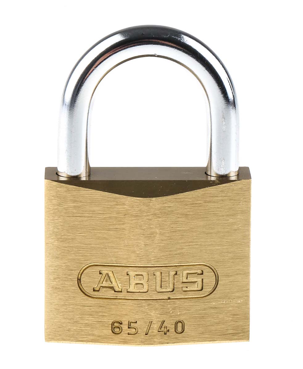 ABUS Key Weatherproof Brass, Steel Padlock, Keyed Alike, 6mm Shackle, 40mm Body