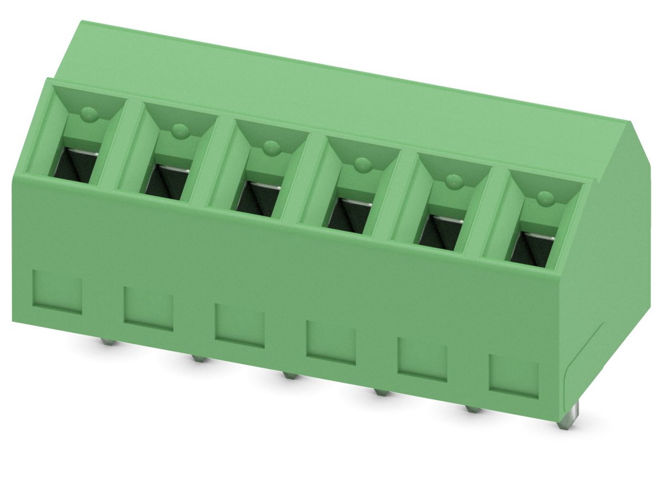 Phoenix Contact SMKDS 1/ 6-3.81 Series PCB Terminal Block, 6-Contact, 3.81mm Pitch, Through Hole Mount, Screw