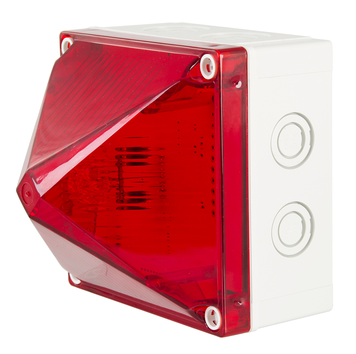 Moflash X700 Synchronous Series Red Flashing Beacon, 230 V, Surface Mount, Wall Mount, Xenon Bulb, IP66, IP67