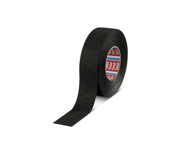 Tesa 51608 Black PET Fibre Electrical Tape, 15mm x 25m