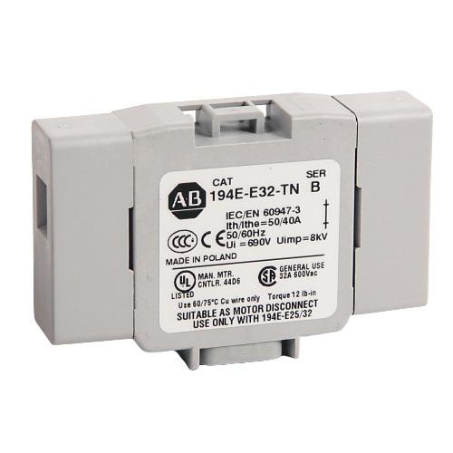 Allen Bradley 3 Pole Front Switch Disconnector - 32A Maximum Current, 7.5kW Power Rating, IP20