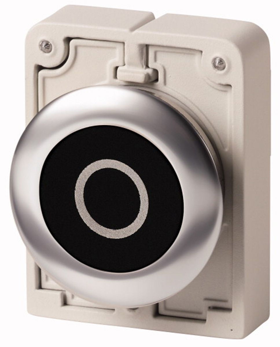 Eaton RMQ Titan M30 Series Black Momentary Push Button, 30mm Cutout, IP67