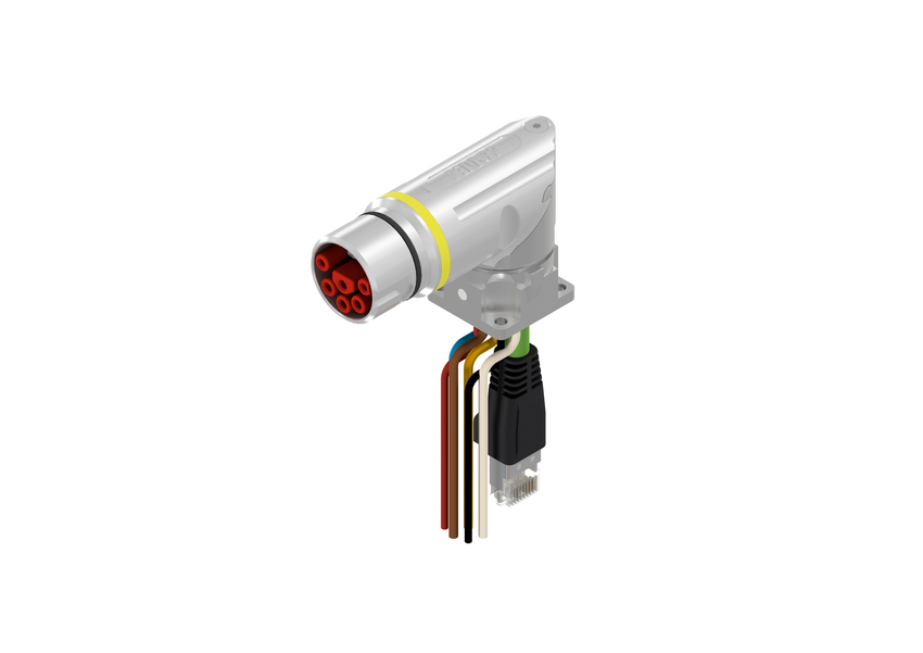 CONEC Connector, 10 Contacts, Panel, B23 Connector, Socket, Male/Female, IP65, IP67, 58-22 Series