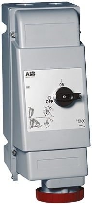 Amphenol Industrial Switchable IP67 Industrial Interlock Socket 3PN+E, Earthing Position 6h, 63A, 415 V