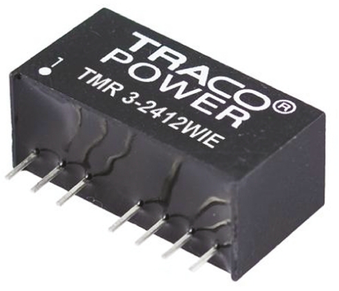 TRACOPOWER TMR 3WIE DC-DC Converter, ±5V dc/ ±300mA Output, 9 → 36 V dc Input, 3W, Through Hole, +85°C Max Temp