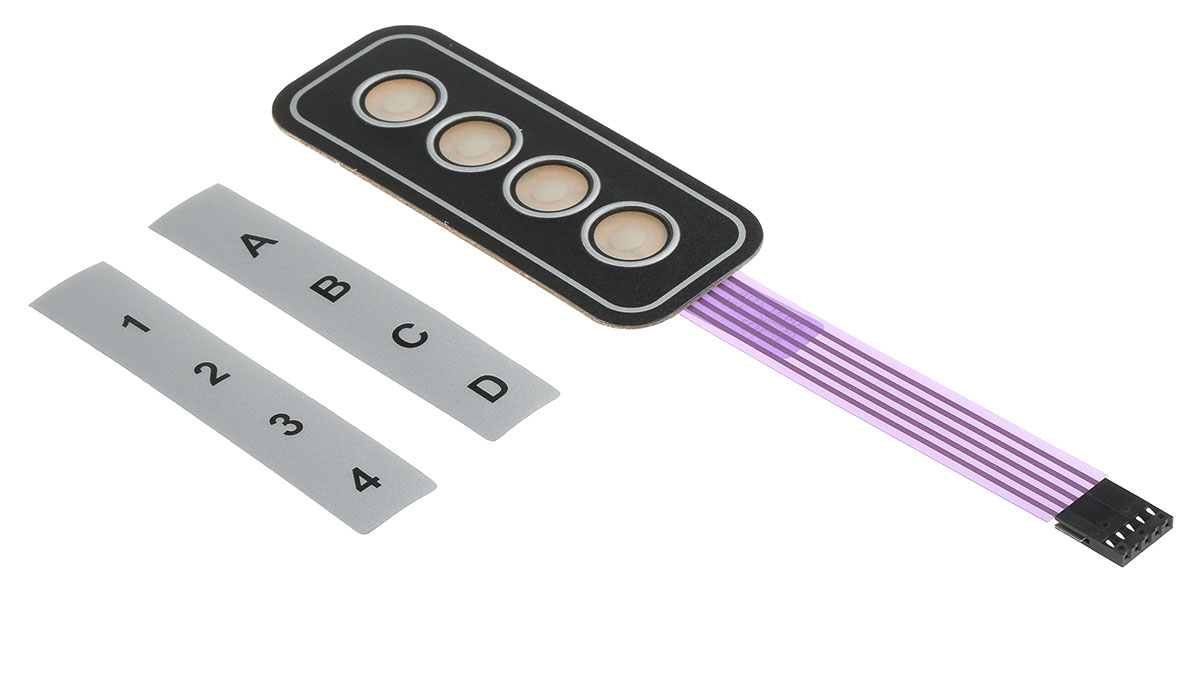 APEM 4 Key Membrane Keypad