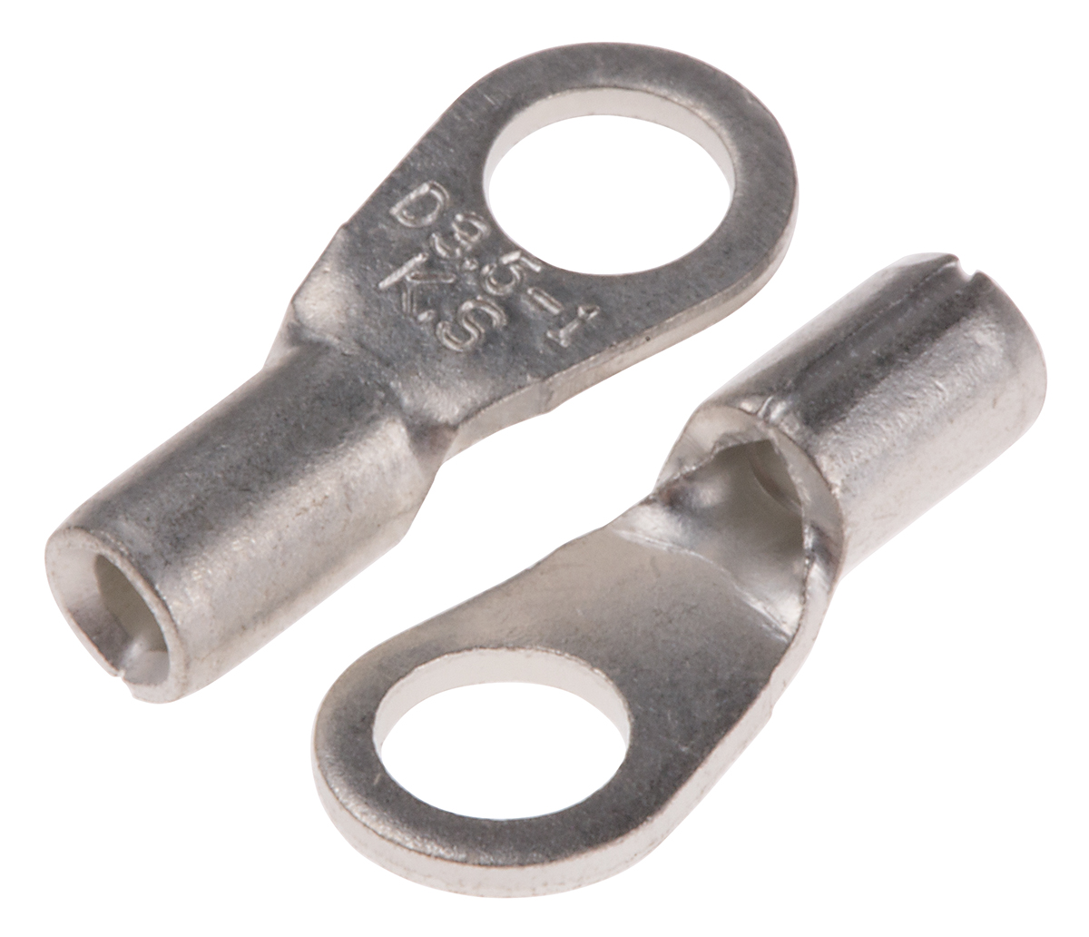 RS PRO Uninsulated Ring Terminal, #6 Stud Size, 0.5mm² to 1.5mm² Wire Size