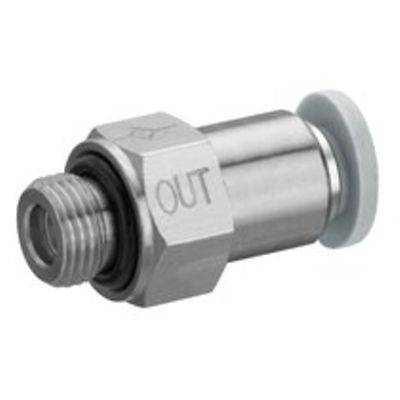EMERSON – AVENTICS QR1-ANR Non Return Valve G 1/4 Female Inlet, 6mm Tube Inlet, G 1/4 Male Outlet, 6mm Tube Outlet, 0.8