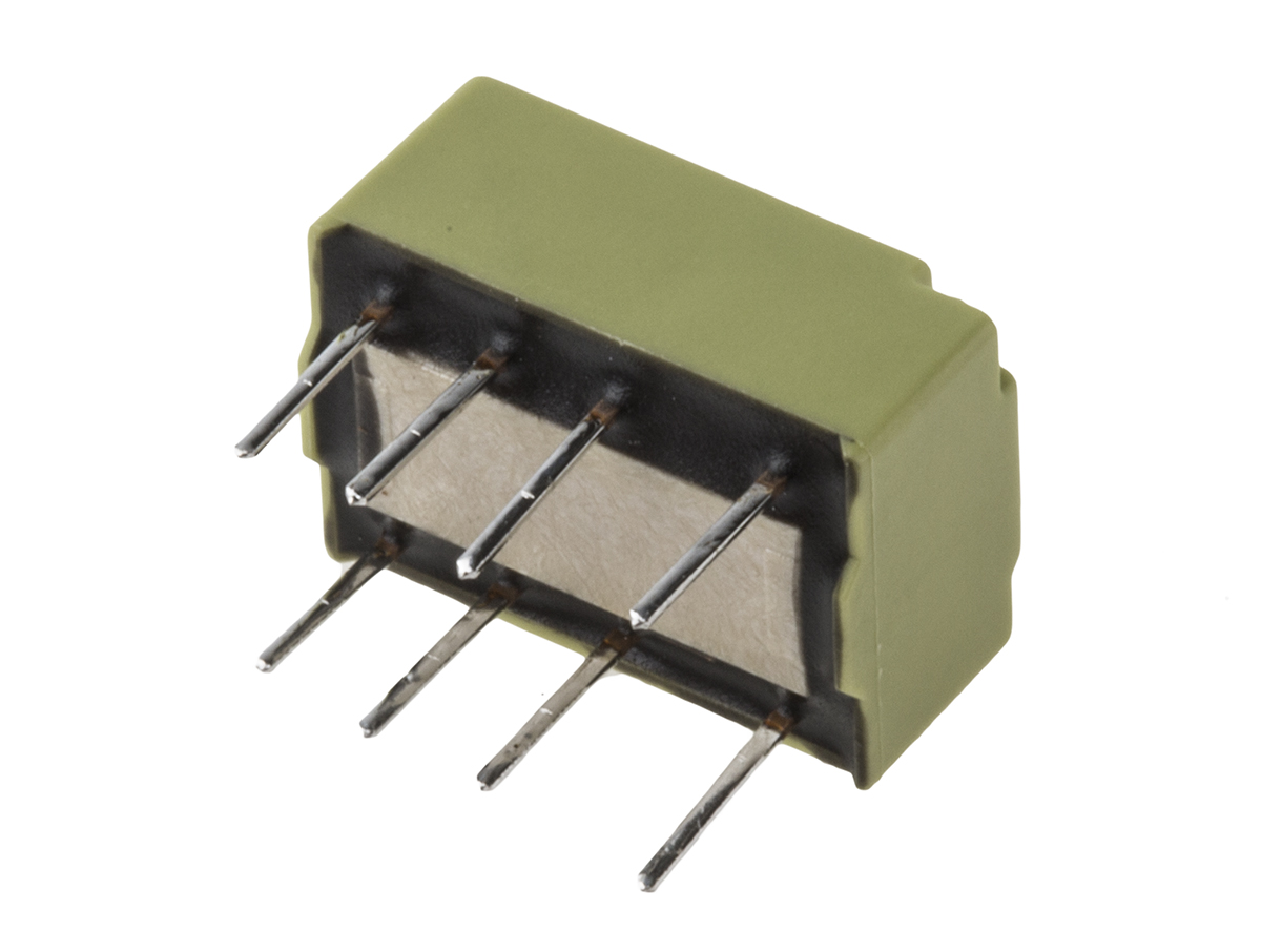 Panasonic DPDT Non-Latching Relay PCB Mount, 4.5V dc Coil