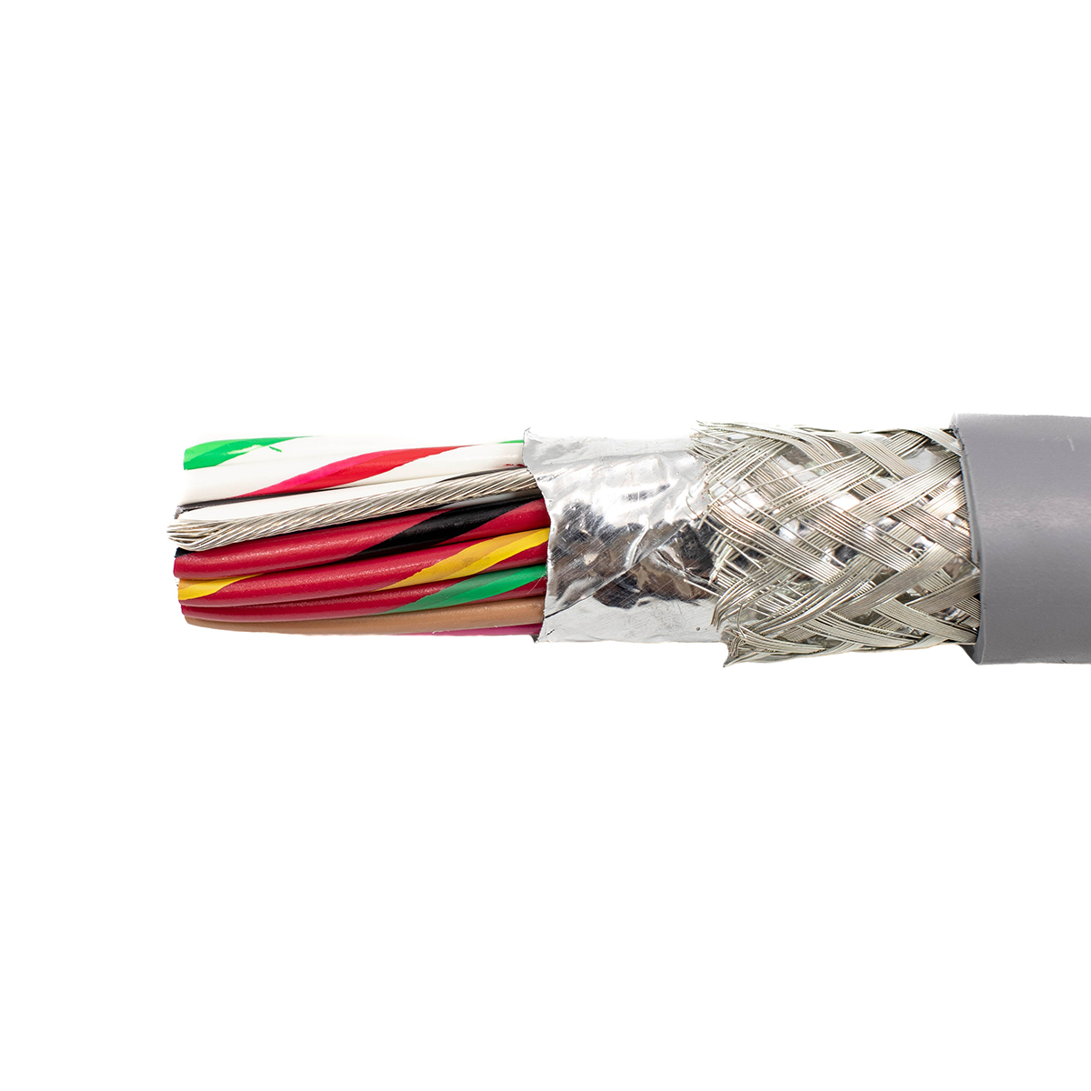 Alpha Wire Alpha Essentials Communication & Control Control Cable, 25 Cores 24 AWG, Screened, 30 m, Grey Polyvinyl