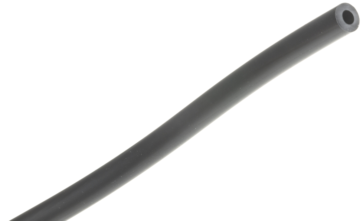 RS PRO PVC, Hose Pipe, 3mm ID, 6mm OD, Black, 10m