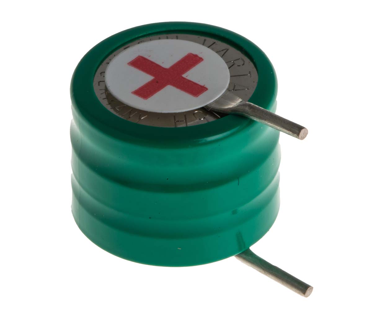 Varta V15H 3.6V NiMH Button Rechargeable Battery, 16mAh