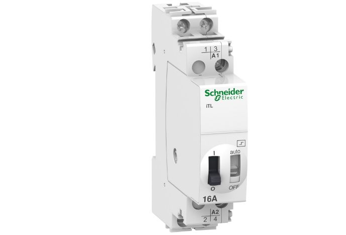 Schneider Electric DIN Rail Power Relay, 48 V dc, 130V ac Coil, 16A Switching Current, DPST