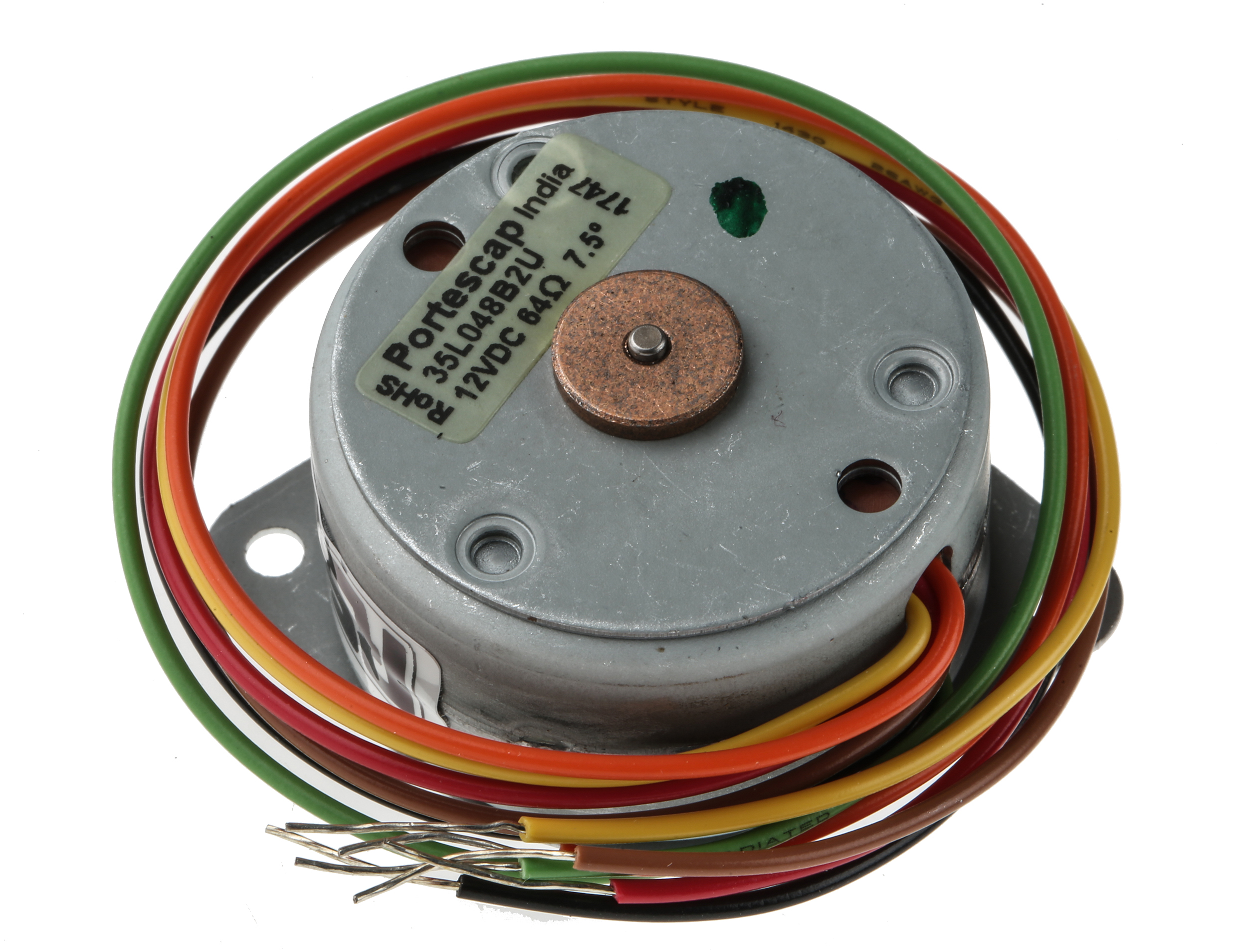 McLennan Servo Supplies Permanent Magnet Stepper Motor, 25mNm Torque, 12 V, 7.5°, 2mm Shaft