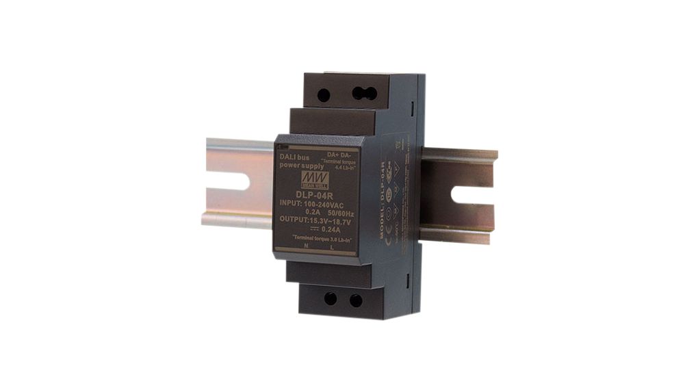 MEAN WELL DIN Rail Power Supply, 264V ac ac Input, 16V dc dc Output, 4W