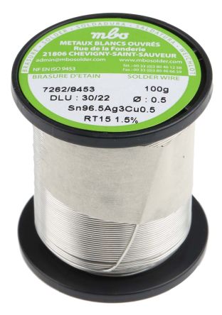 MBO Wire, 0.35mm Lead Free Solder, 217°C Melting Point