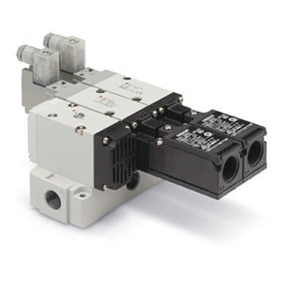 SMC Air Pneumatic Solenoid Valve - Solenoid G 3/8 VP500 Series 24V dc