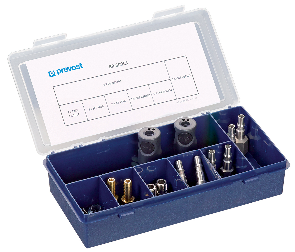 PREVOST Composite Body Female Safety Quick Connect Coupling With Adapter Kit, G 1/4 Female 8mm Threaded