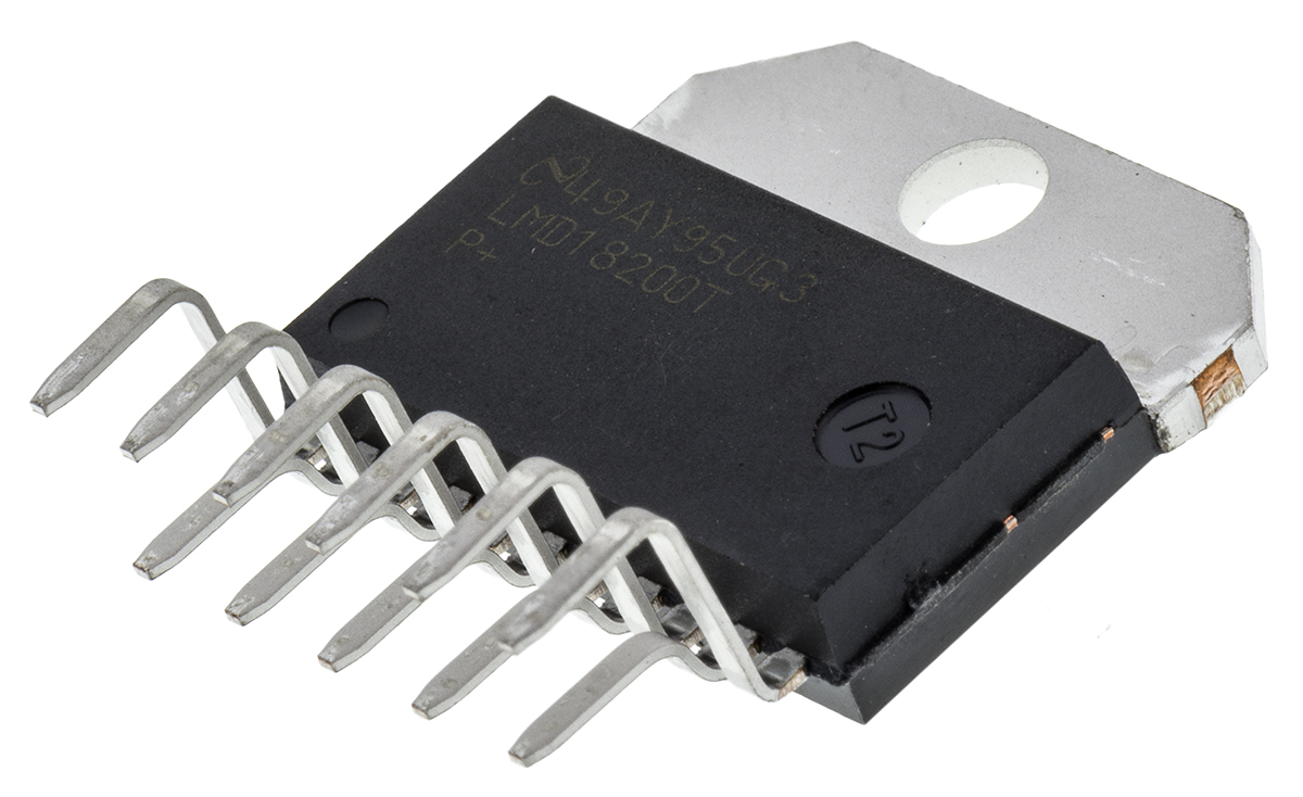 Texas Instruments LMD18200T/NOPB, Brushed DC Motor Motor Driver IC, 55 V 3 A 11-Pin, TO-220