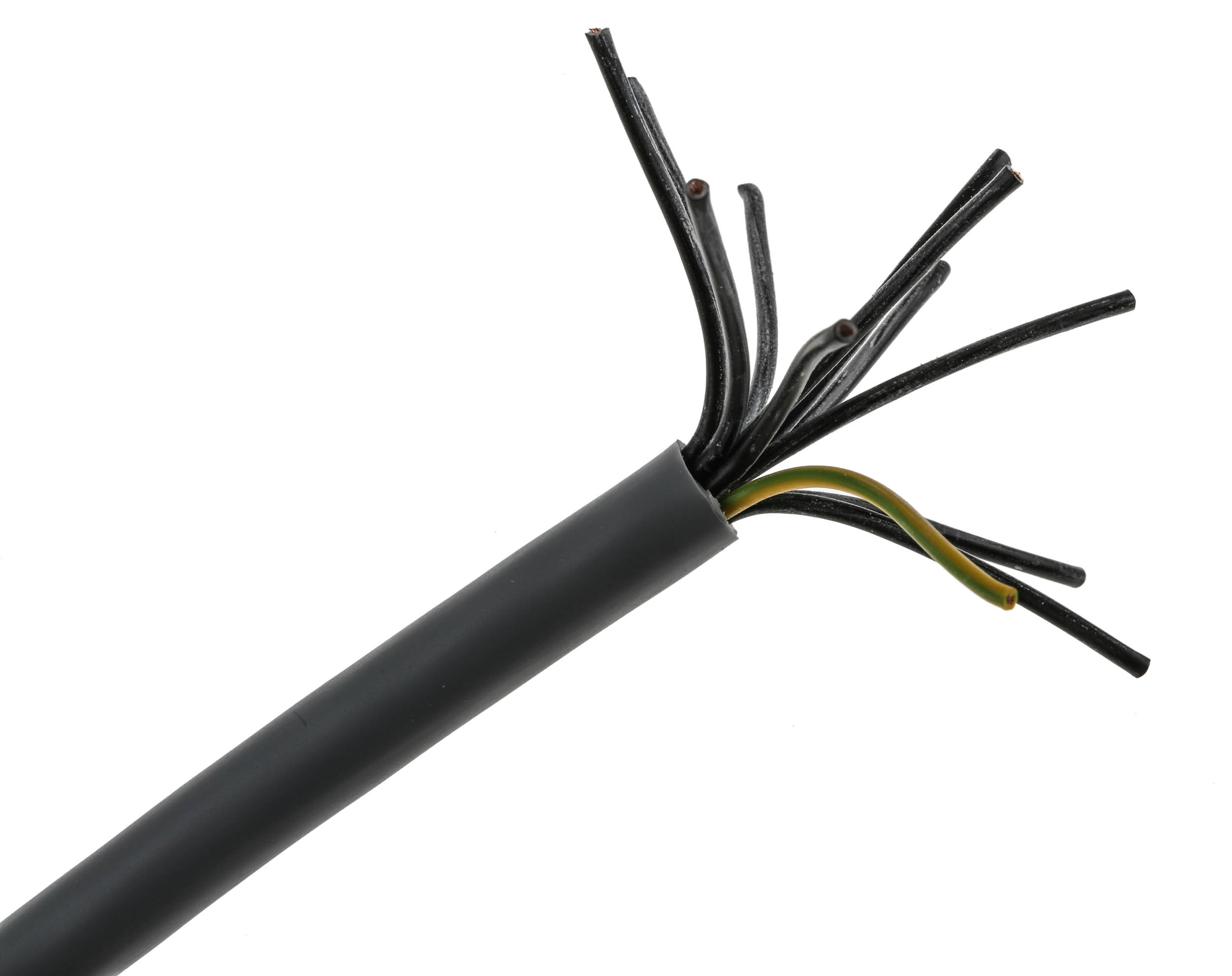 RS PRO Control Cable, 12 Cores 0.5 mm² 20 AWG, Unscreened, 50 m, Grey Polyvinyl Chloride Sheath