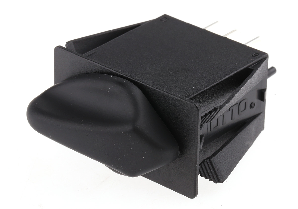 Otto, 3 Position DPDT Rotary Switch, 20 A @ 28 V dc, Tab