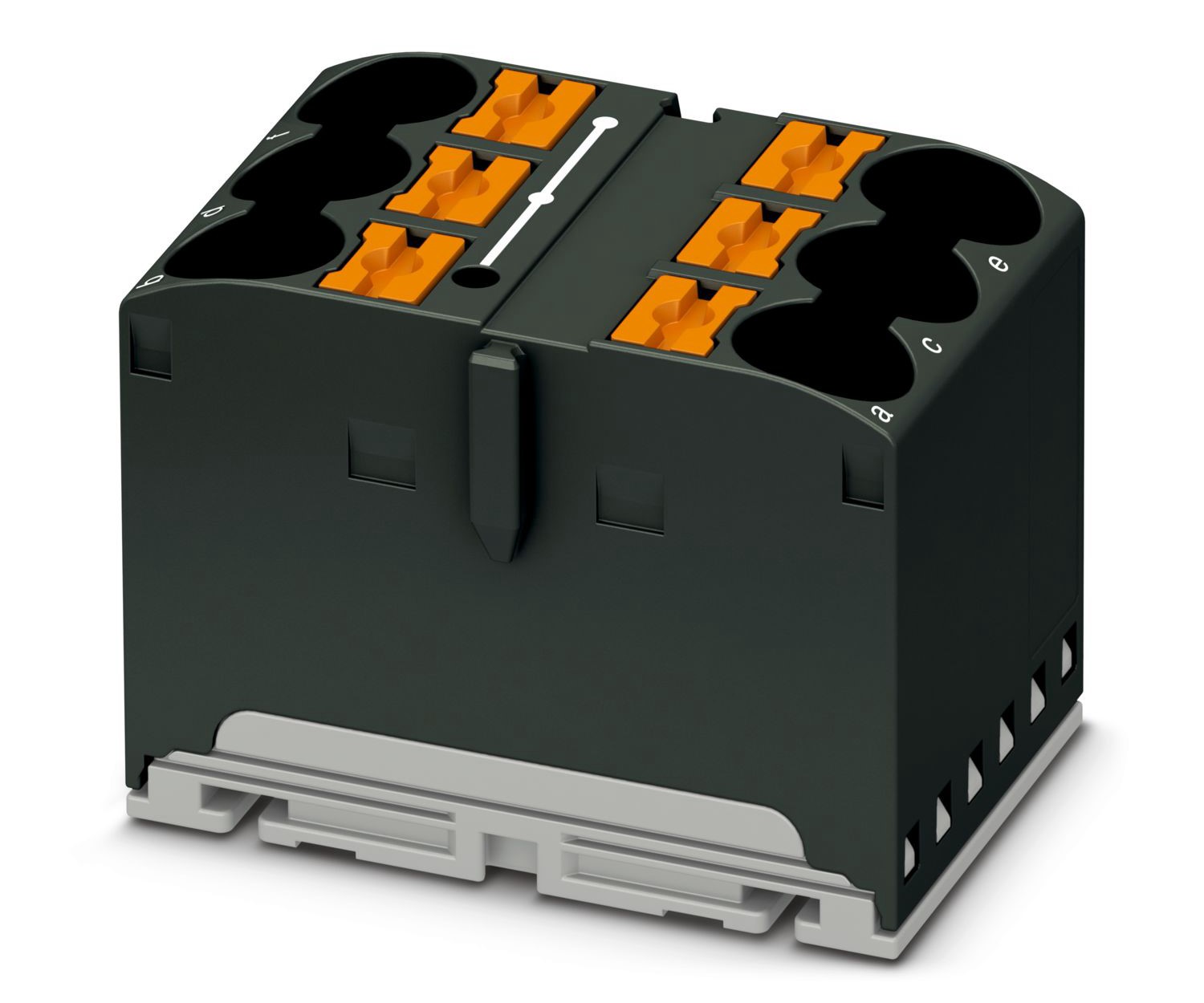 Phoenix Contact Distribution Block, 6 Way, 57A, 450 V, Black