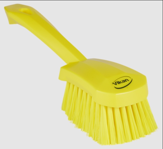Vikan Yellow Hand Brush for General Cleaning, Glass with brush included