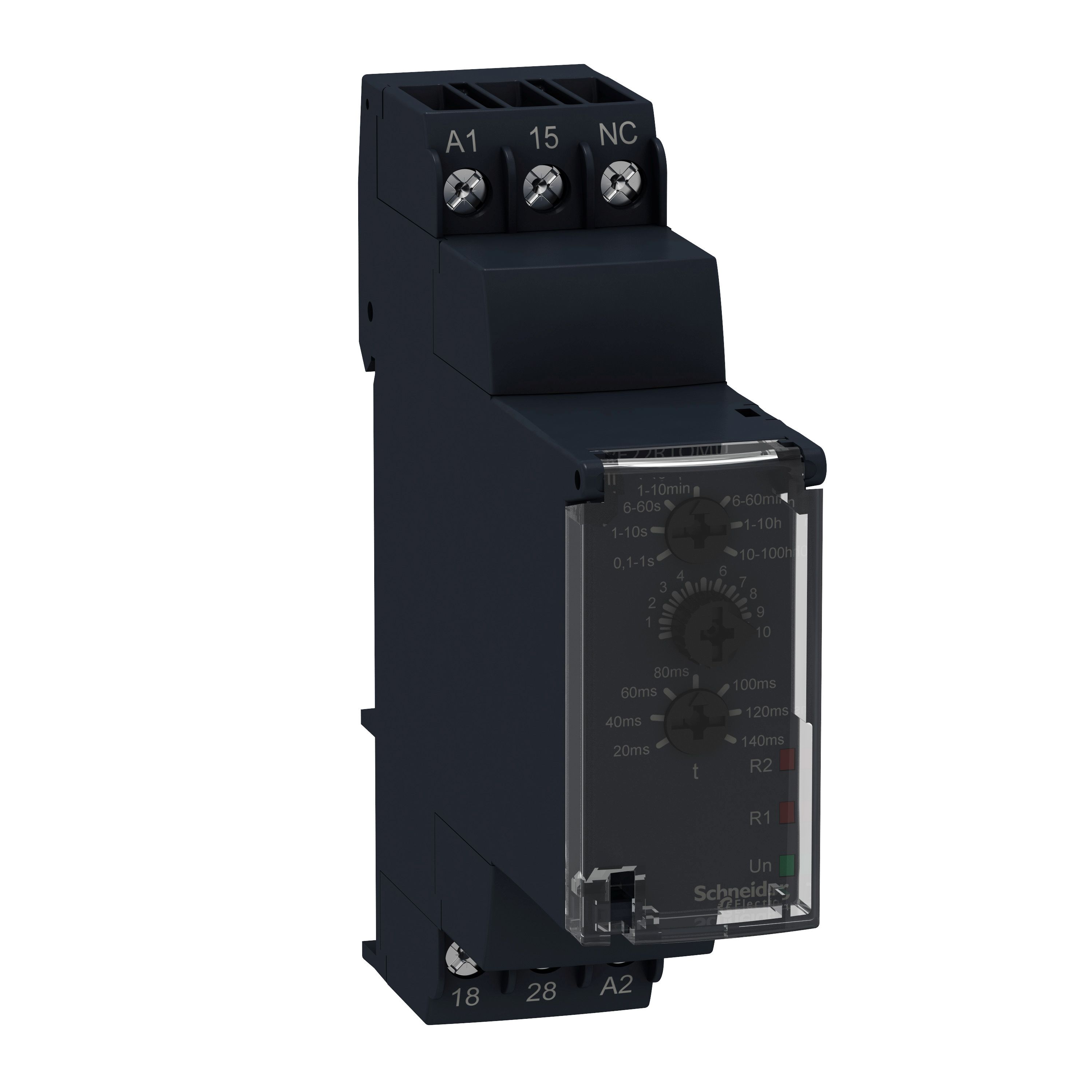 Schneider Electric Harmony Time Series DIN Rail Mount Timer Relay, 24 → 240 V ac, 24V dc, 2-Contact, 0.1 s