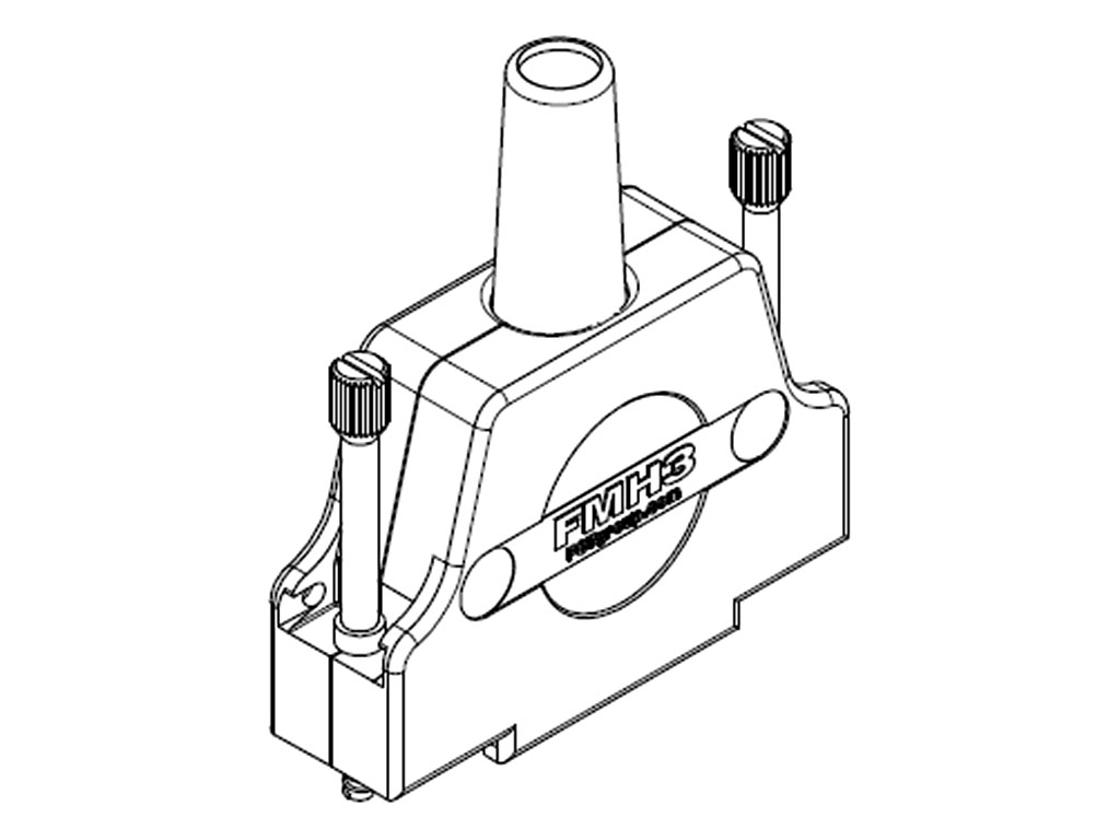 FCT from Molex 172704 Series D Sub Backshell, 3 Way