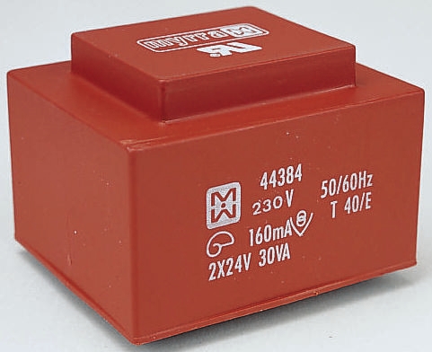 Myrra 24V ac 2 Output Through Hole PCB Transformer, 30VA