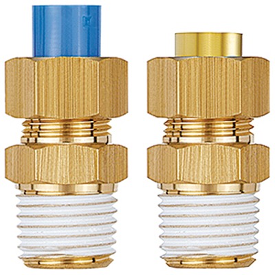 SMC KFH Series Male Connector, 6 mm to R 1/8 Male, Threaded-to-Tube Connection Style, KFH06-01S