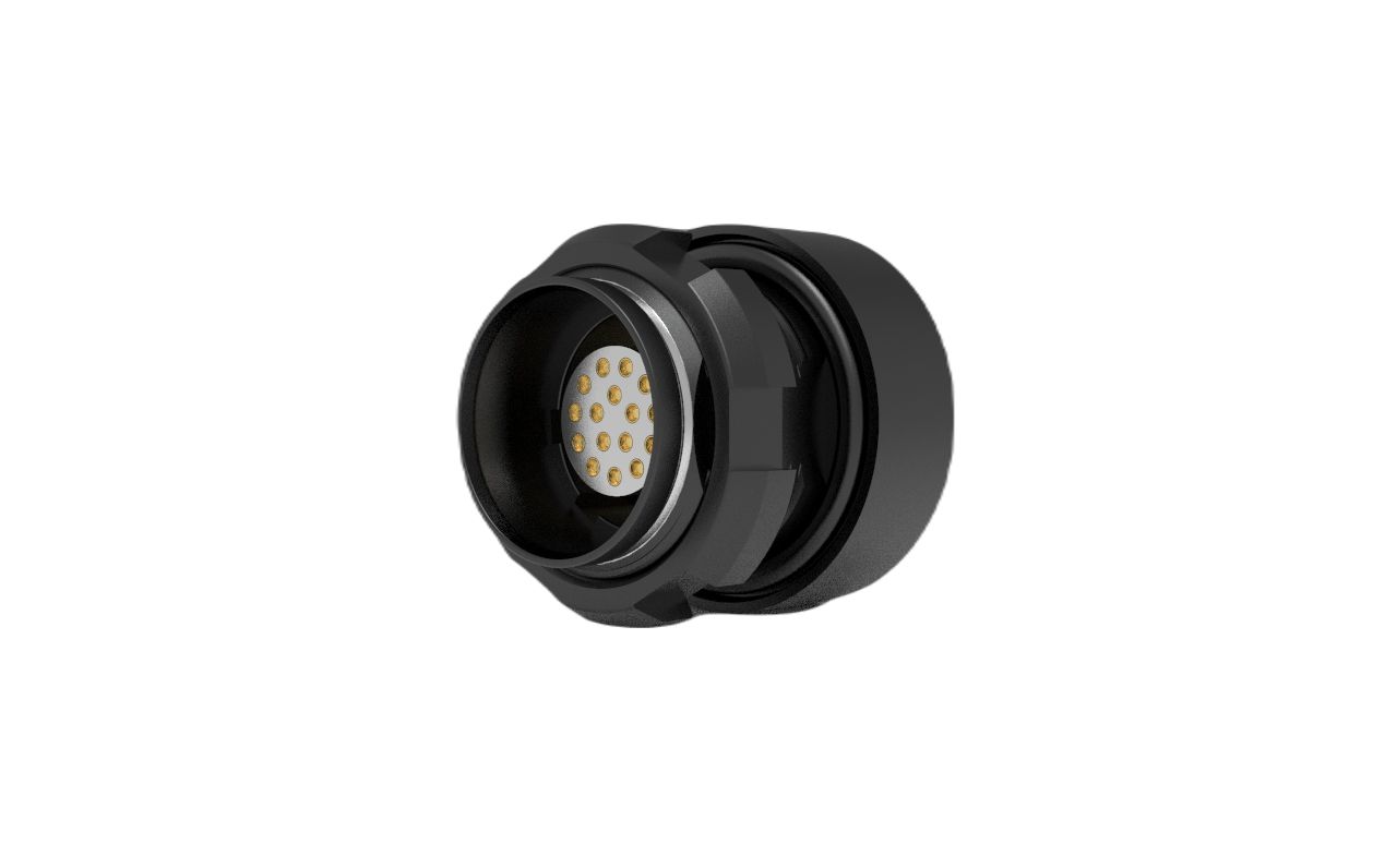 Amphenol NEXUS Technologies Connector, 16 Contacts, Panel, Socket, Female, IP68, IP69K, RANGER Series