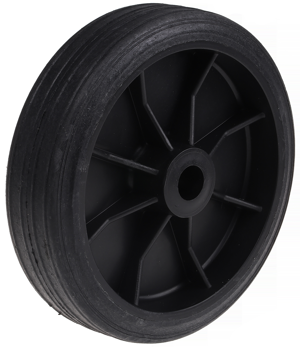 Tente Black Rubber Ageing Resistant Trolley Wheel, 125kg
