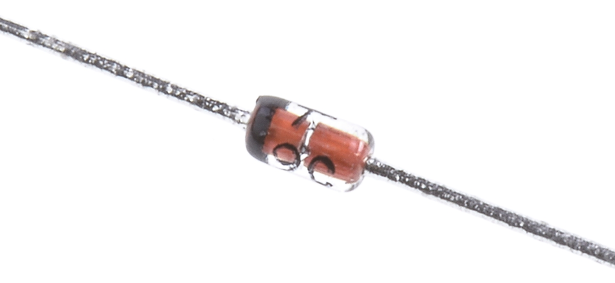 onsemi, 15V Zener Diode 5% 500 mW Through Hole 2-Pin DO-35