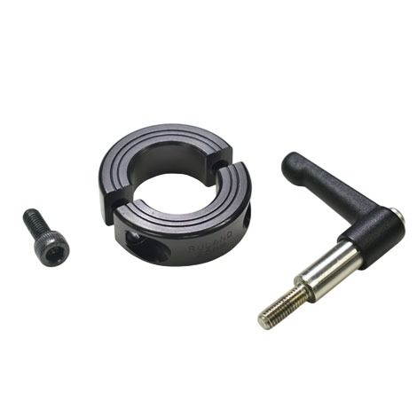 Ruland Shaft Collar, Two Piece, Quick Clamp, Bore 16mm, OD 34mm, W 13mm, 1215 Lead-Free Carbon Steel