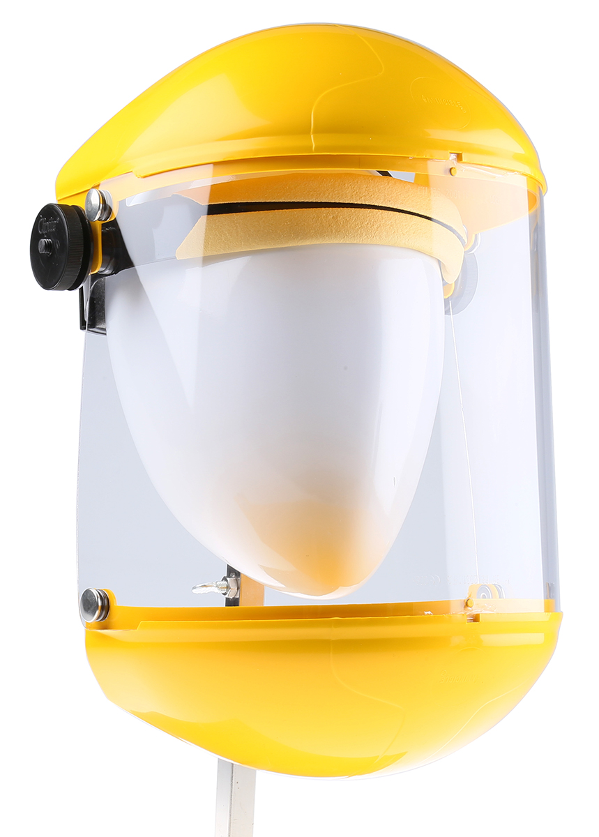 JSP Clear Flip Up Acetate Face Shield with Brow, Chin Guard , Resistant To Molten Metal