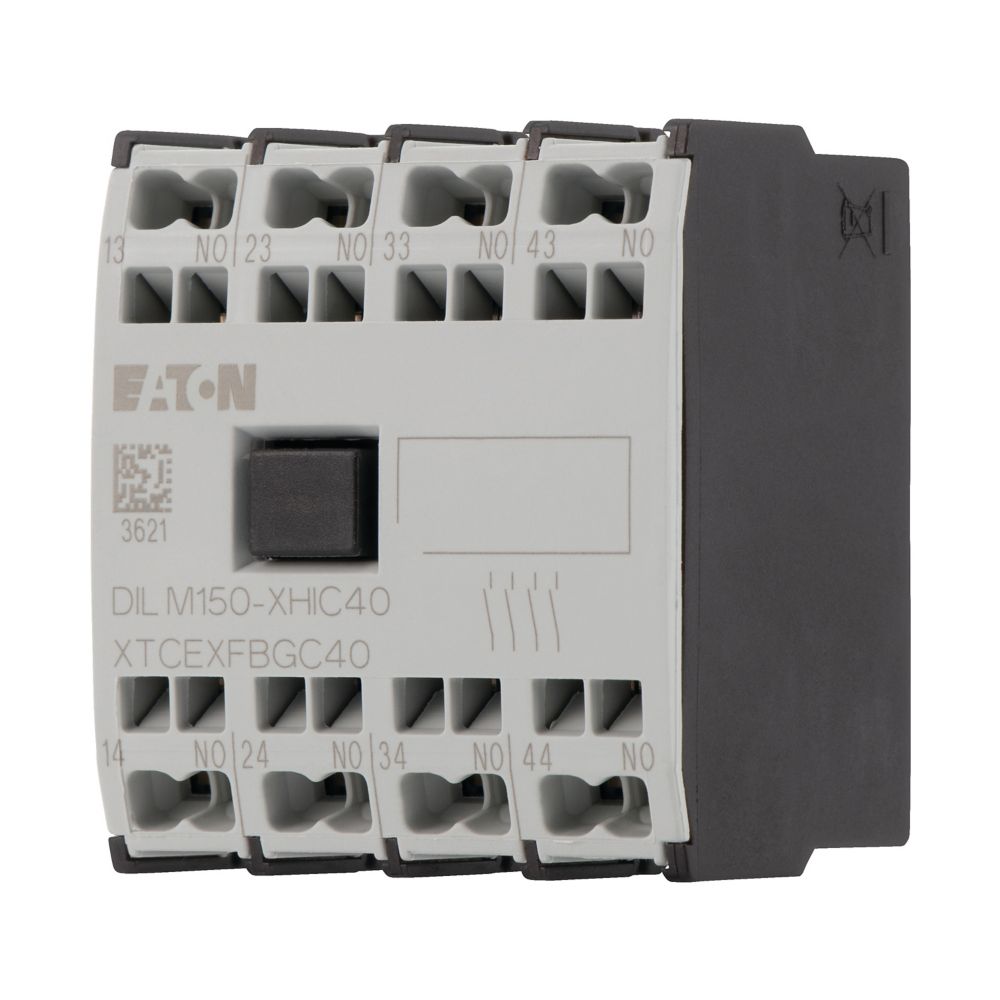 Eaton Auxiliary Contact, 4 Contact, 4 N/O, Front Fastening, DILM