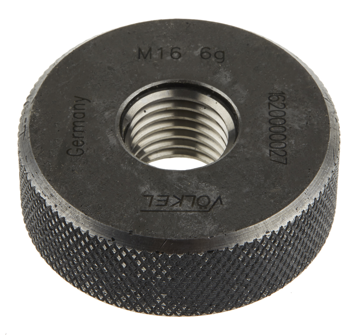 Volkel M16 x 2 Ring Thread Gauge Ring Gauge, 2.0mm Pitch Diameter