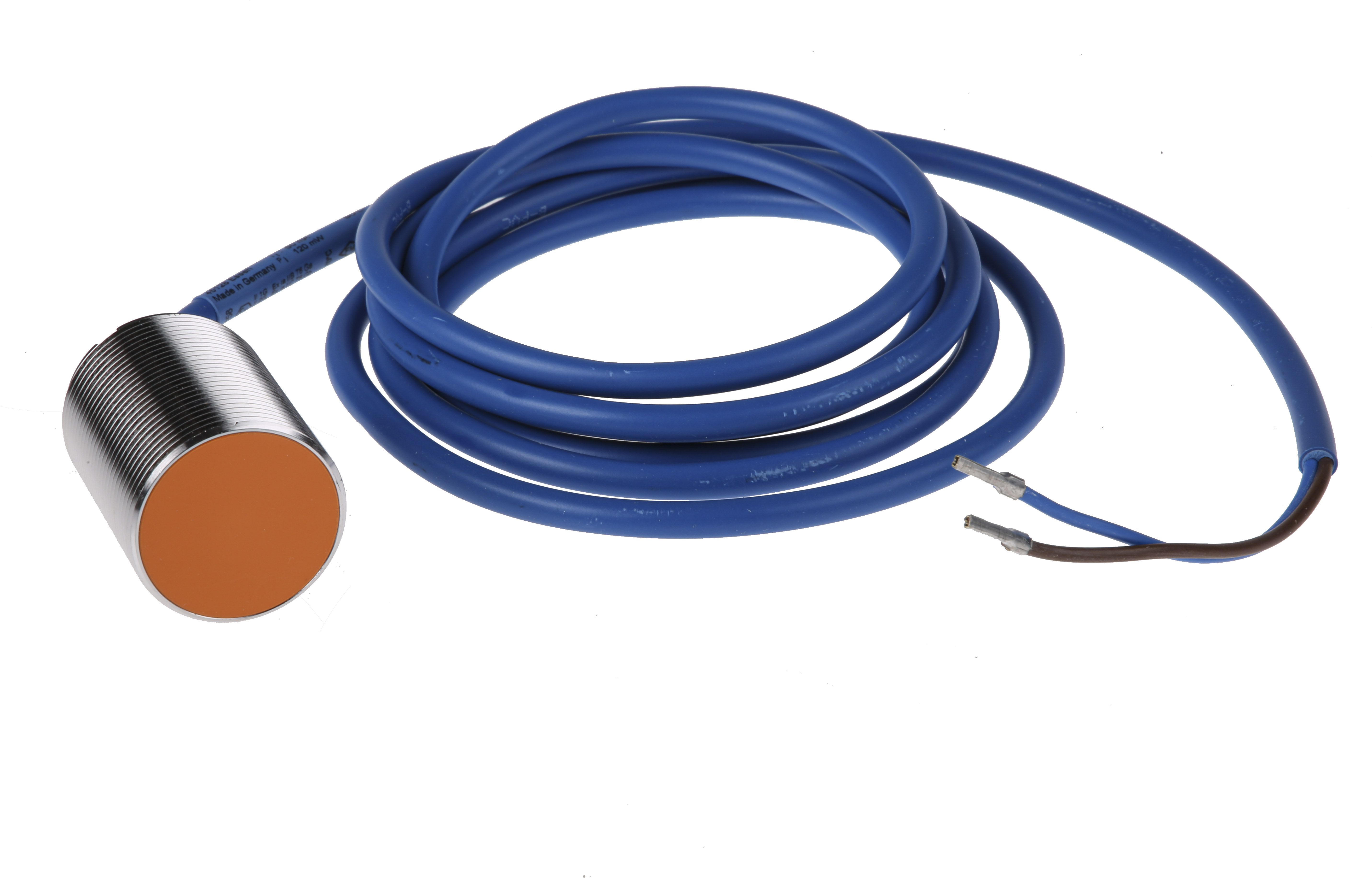ifm electronic Inductive Threaded Barrel Proximity Sensor, M30, 10 mm Detection, NAMUR NC, 7.5 → 30 V dc