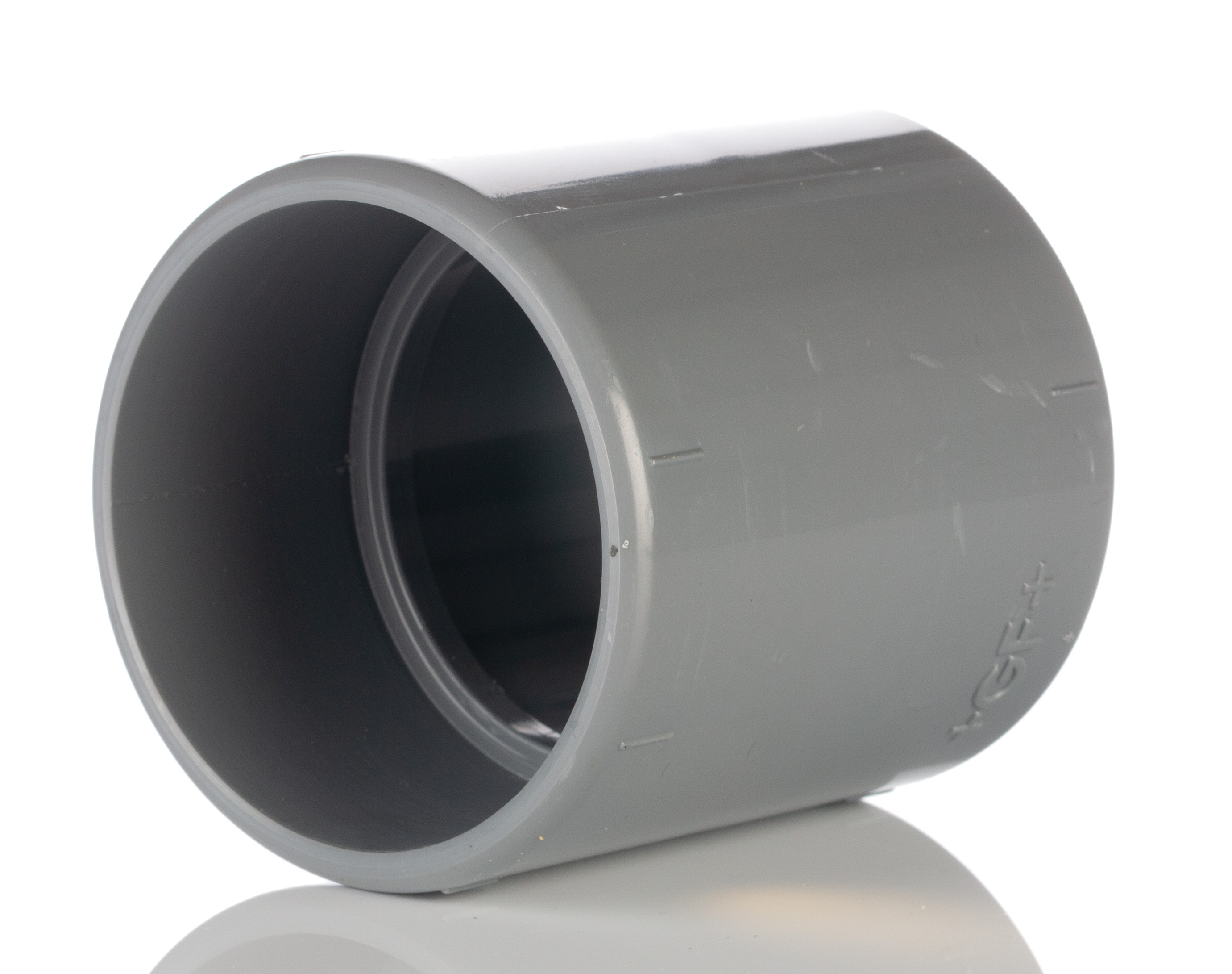 Georg Fischer Plastic Pipe Fitting, Straight Female Adapter, 1 1/2 in x 50mm