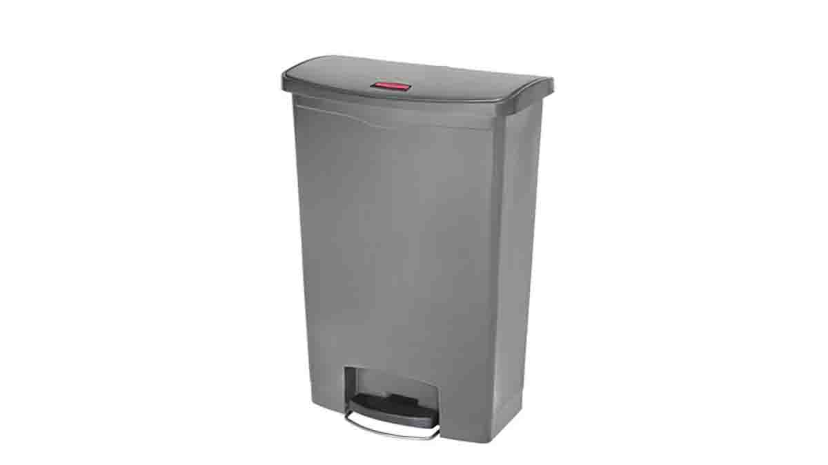 Rubbermaid Commercial Products Slim Jim 90L Grey Pedal Resin Waste Bin